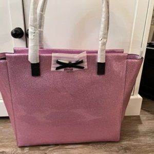 NWT Kate Spade Pink Sparkly Tote